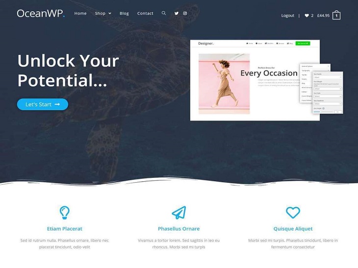 OceanWP WordPress Themes, free premium wordpress themes