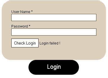 jquery login form with sliding effects